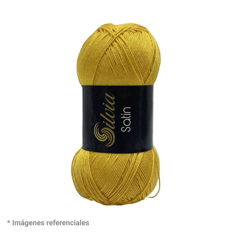 Silvia Satin Hilo color Amarillo oro Cod. 2005