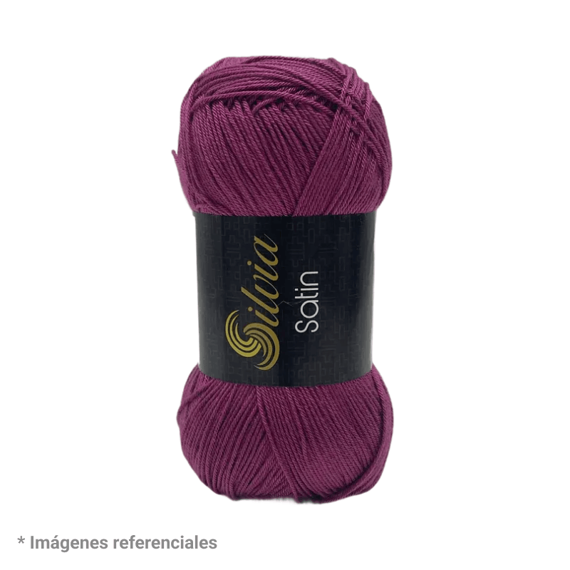 Silvia Satin Hilo color Magenta Cod. 3004