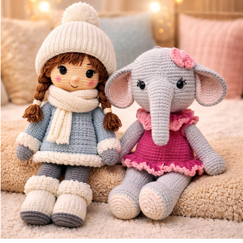 AMIGURUMIS DE 30 CM