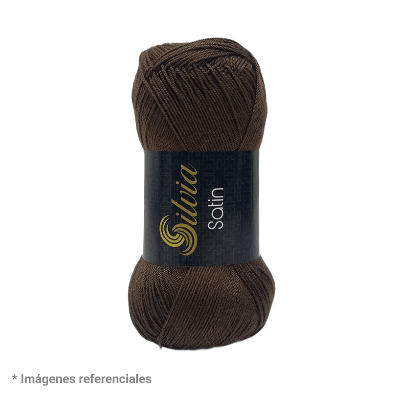 Silvia Satin Hilo color Marrón Cod. 8008