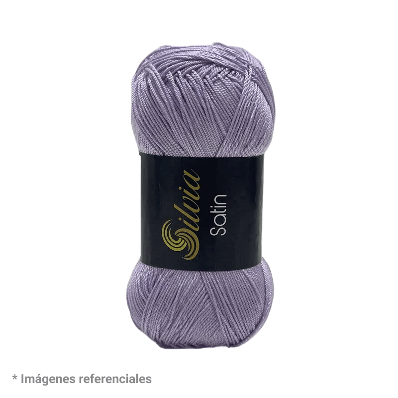 Silvia Satin Hilo color Lavanda Cod. 6000